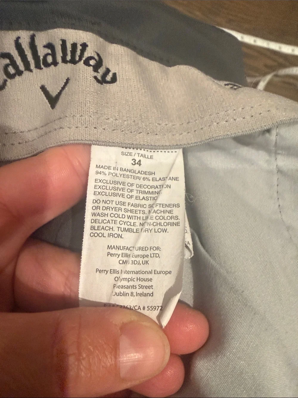 Men's Casual Calloway  golf  Shorts - Charcoal Gray